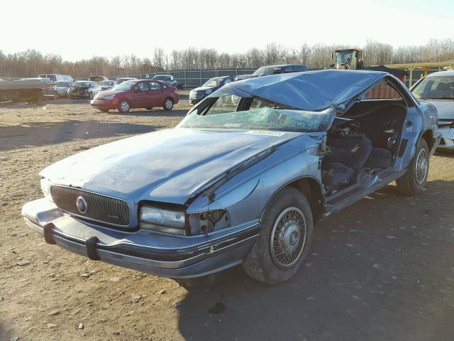 1G4HP53L5NH506123 - 1992 BUICK LESABRE CU BLUE photo 2