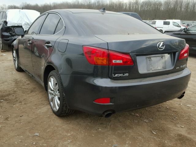 JTHCK262272019447 - 2007 LEXUS IS 250 GRAY photo 3