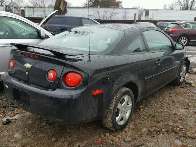 1G1AK15F677173050 - 2007 CHEVROLET COBALT LS BLACK photo 4