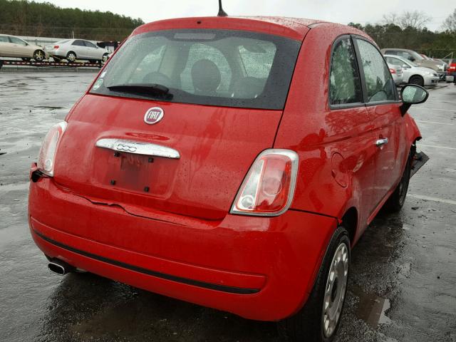 3C3CFFAR2CT339379 - 2012 FIAT 500 POP RED photo 4