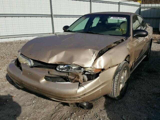 1G3NL52F53C182101 - 2003 OLDSMOBILE ALERO GL TAN photo 2