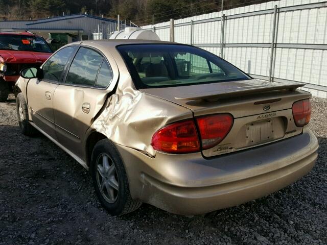 1G3NL52F53C182101 - 2003 OLDSMOBILE ALERO GL TAN photo 3