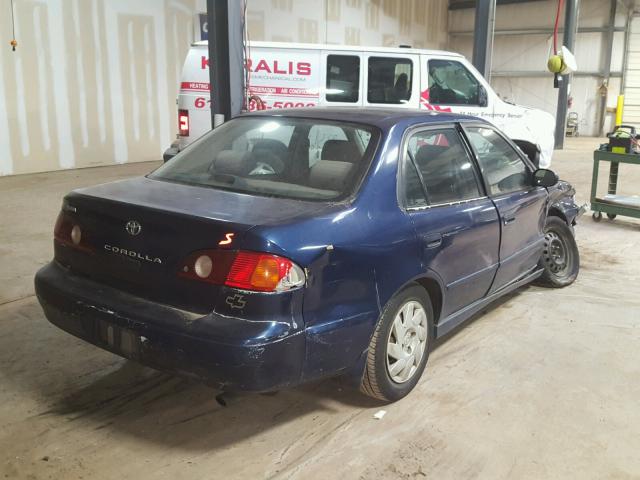 2T1BR12E32C546538 - 2002 TOYOTA COROLLA CE BLUE photo 4