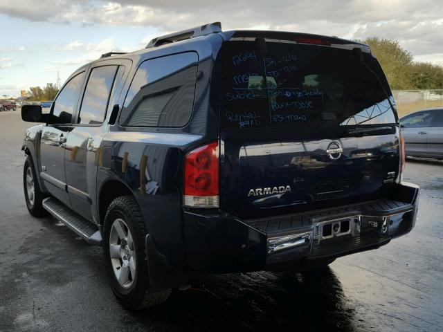 5N1AA08A36N743614 - 2006 NISSAN ARMADA SE BLUE photo 3