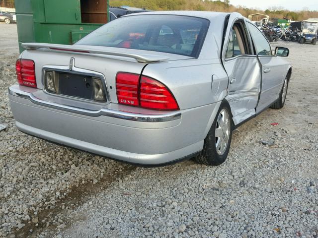 1LNHM87A12Y652372 - 2002 LINCOLN LS GRAY photo 4