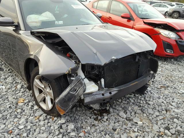 2C3CDXHG9EH288233 - 2014 DODGE CHARGER SX GRAY photo 9