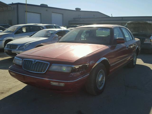 2MELM74W8TX669369 - 1996 MERCURY GRAND MARQ RED photo 2