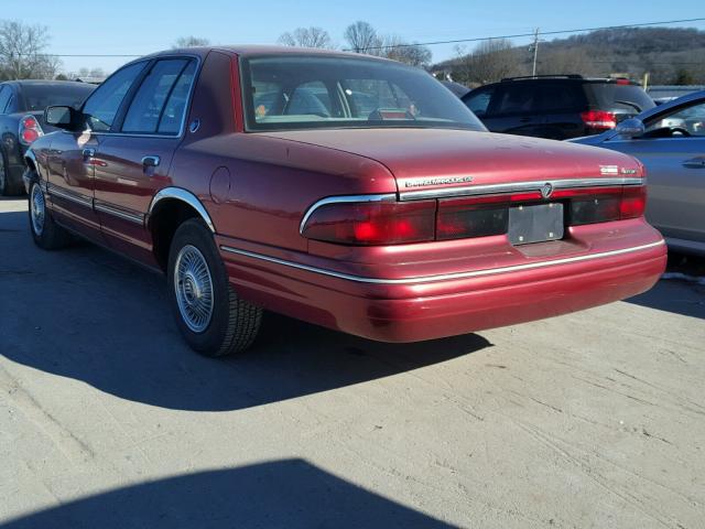 2MELM74W8TX669369 - 1996 MERCURY GRAND MARQ RED photo 3