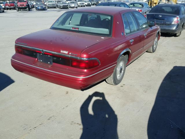 2MELM74W8TX669369 - 1996 MERCURY GRAND MARQ RED photo 4