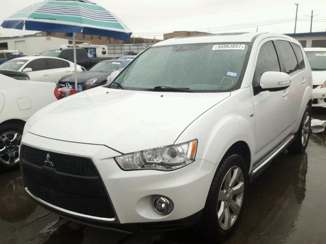 JA4JT5AXXCU007436 - 2012 MITSUBISHI OUTLANDER WHITE photo 2