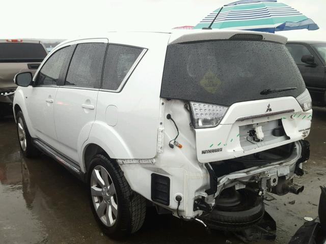 JA4JT5AXXCU007436 - 2012 MITSUBISHI OUTLANDER WHITE photo 3