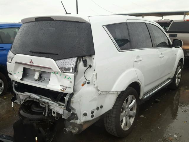 JA4JT5AXXCU007436 - 2012 MITSUBISHI OUTLANDER WHITE photo 4