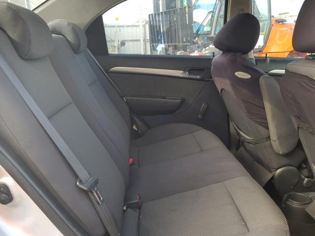 KL1TD56667B149447 - 2007 CHEVROLET AVEO BASE Srebrny zdjęcie 5
