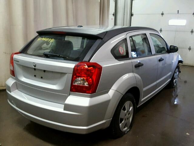 1B3HB28B67D243931 - 2007 DODGE CALIBER SILVER photo 4