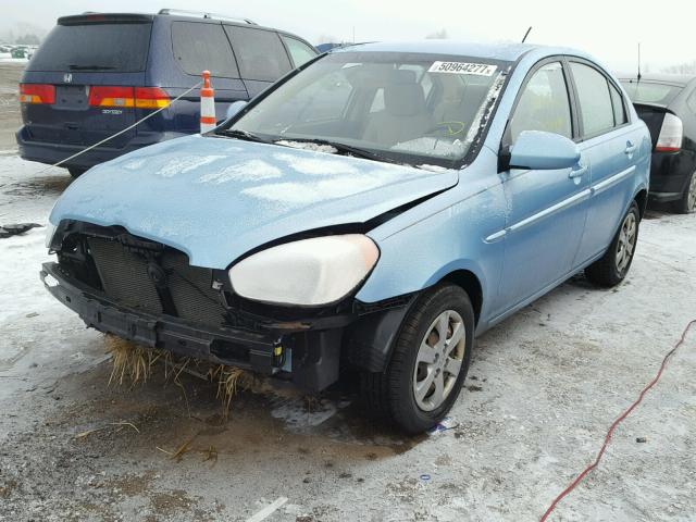 KMHCN46C78U273945 - 2008 HYUNDAI ACCENT GLS BLUE photo 2