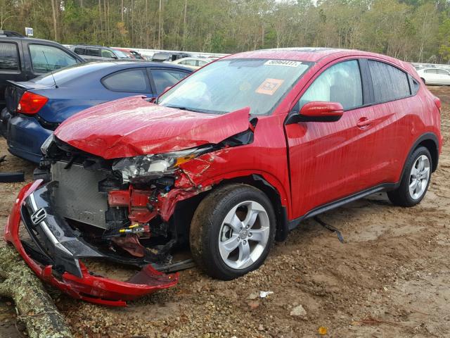 3CZRU5H58GM713903 - 2016 HONDA HR-V EX RED photo 2