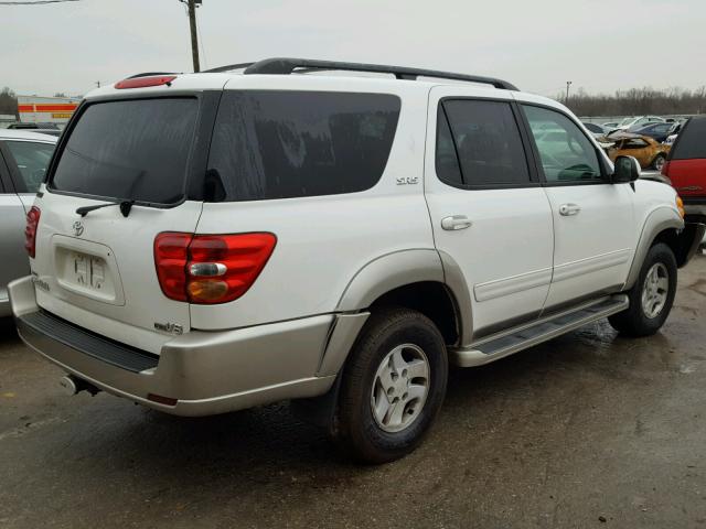 5TDZT34A34S212025 - 2004 TOYOTA SEQUOIA SR WHITE photo 4