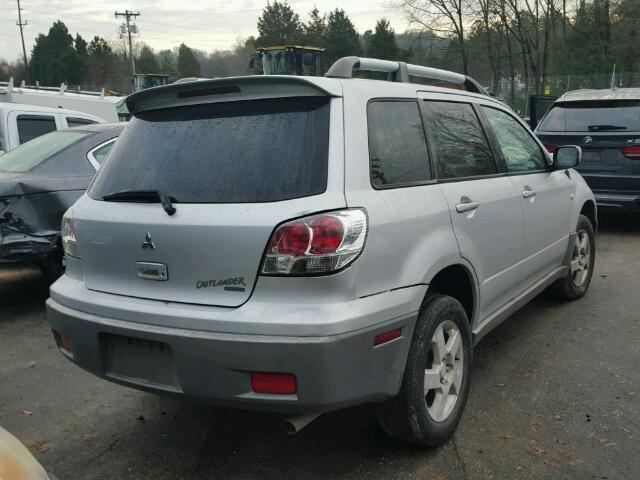 JA4LZ41G43U056956 - 2003 MITSUBISHI OUTLANDER SILVER photo 4