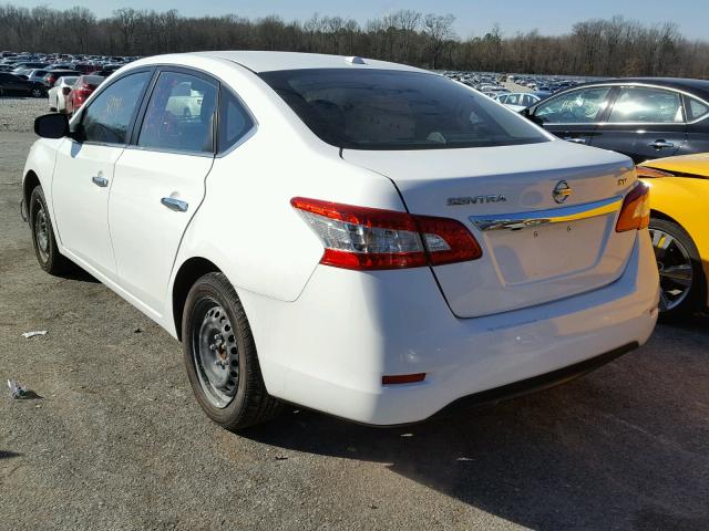 3N1AB7AP3FL656968 - 2015 NISSAN SENTRA S WHITE photo 3