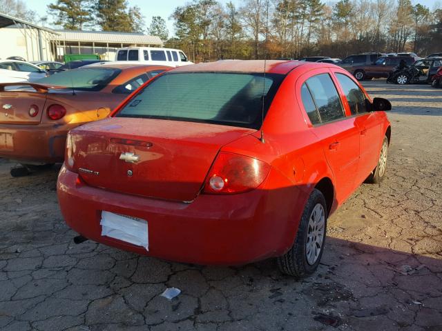 1G1AD5F58A7198076 - 2010 CHEVROLET COBALT 1LT RED photo 4