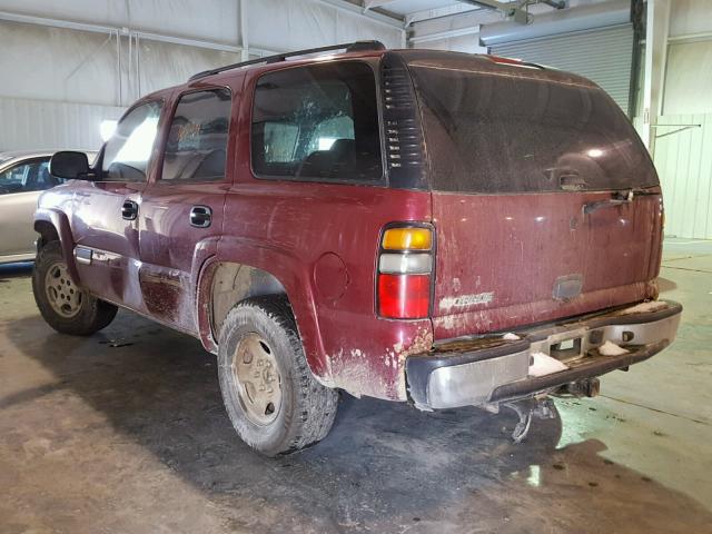 1GNEK13T76R134415 - 2006 CHEVROLET TAHOE K150 RED photo 3