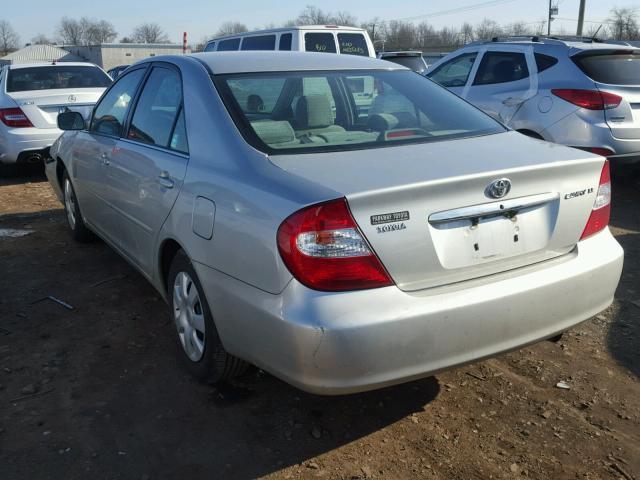 4T1BE32K43U699779 - 2003 TOYOTA CAMRY LE SILVER photo 3