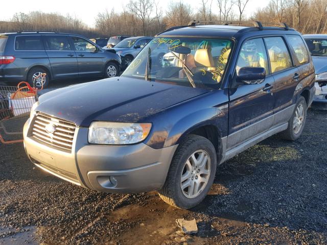 JF1SG67656H723294 - 2006 SUBARU FORESTER 2 BLUE photo 2