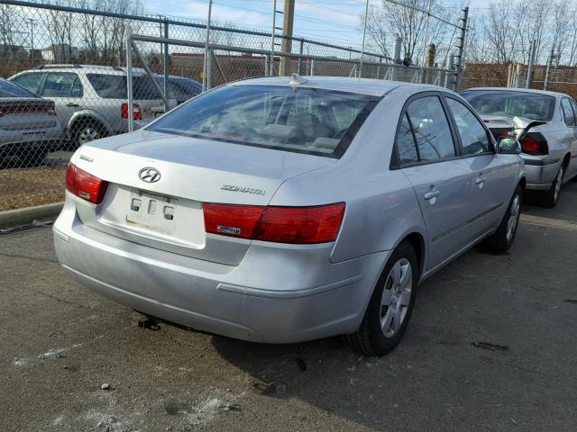 5NPET46C69H406564 - 2009 HYUNDAI SONATA GLS SILVER photo 4