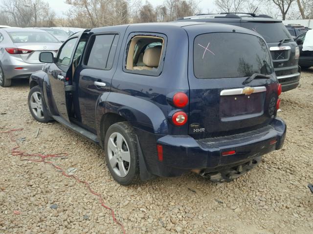 3GNDA13D97S555400 - 2007 CHEVROLET HHR LS BLUE photo 3
