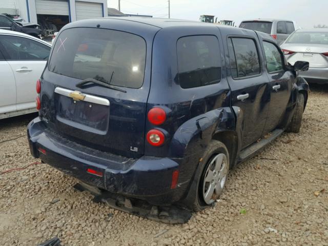 3GNDA13D97S555400 - 2007 CHEVROLET HHR LS BLUE photo 4
