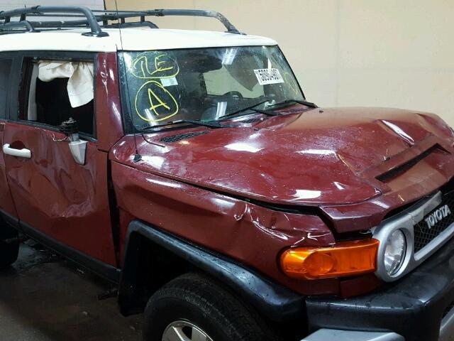 JTEBU4BF0AK088328 - 2010 TOYOTA FJ CRUISER MAROON photo 9