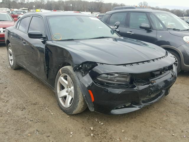 2C3CDXAT3FH772049 - 2015 DODGE CHARGER PO BLACK photo 1