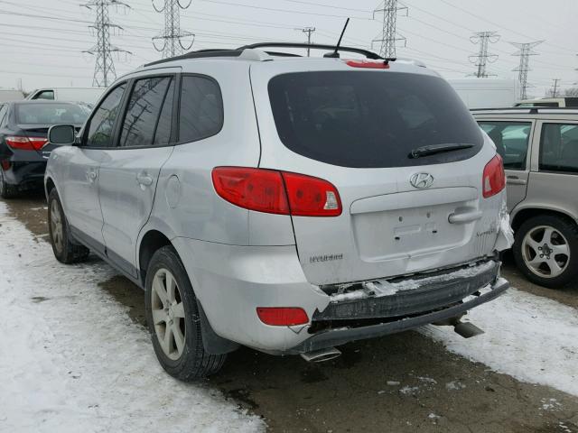 5NMSH13E88H191189 - 2008 HYUNDAI SANTA FE S SILVER photo 3