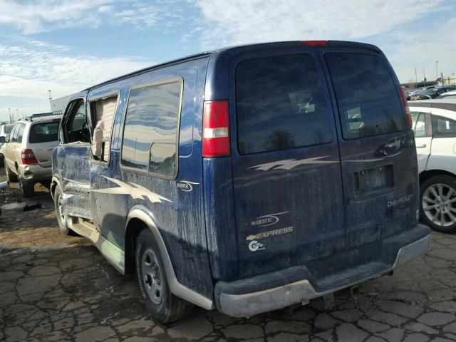 1GBFG15T331101633 - 2003 CHEVROLET EXPRESS G1 BLUE photo 3