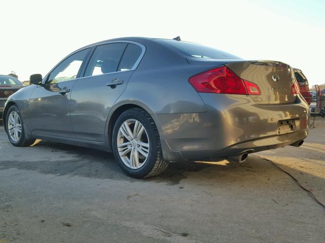 JN1CV6APXAM406104 - 2010 INFINITI G37 BASE CHARCOAL photo 3