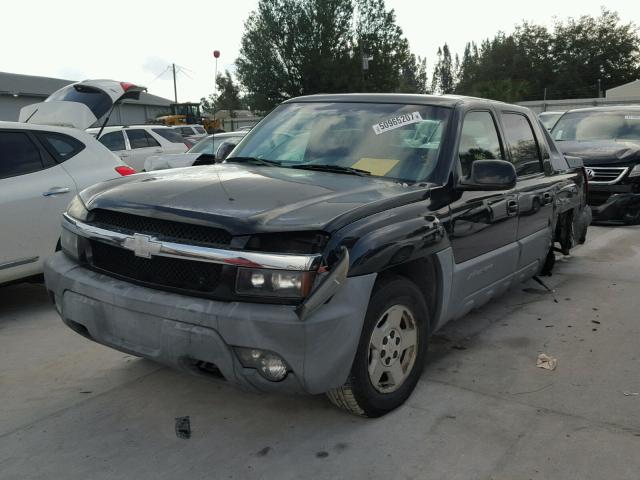 3GNEC13T52G286524 - 2002 CHEVROLET AVALANCHE BLACK photo 2