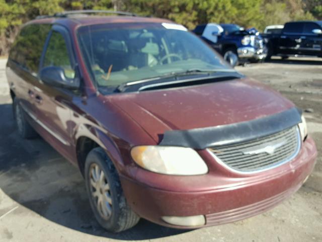 2C4GP54L12R720329 - 2002 CHRYSLER TOWN & COU BURGUNDY photo 1