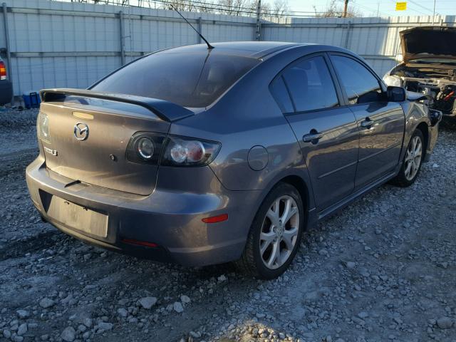 JM1BK323471701091 - 2007 MAZDA 3 S GRAY photo 4