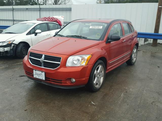 1B3HB78K97D169286 - 2007 DODGE CALIBER R/ ORANGE photo 2