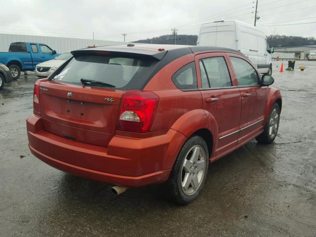 1B3HB78K97D169286 - 2007 DODGE CALIBER R/ ORANGE photo 4