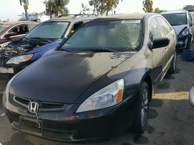 1HGCM56486A074893 - 2006 HONDA ACCORD LX BLACK photo 2