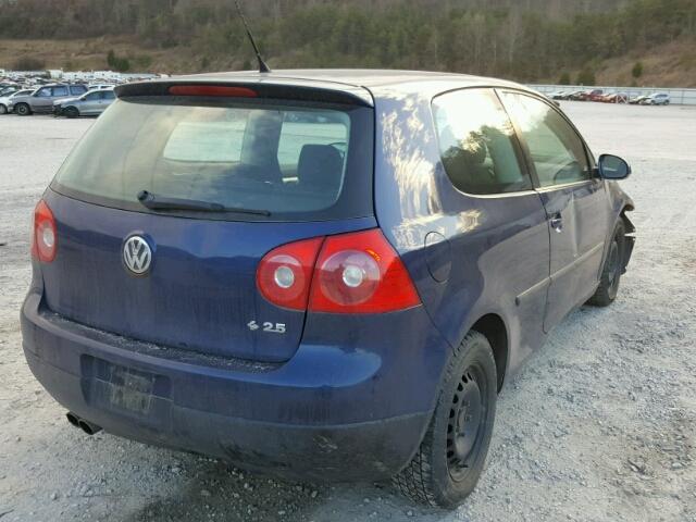 WVWAS71K47W217064 - 2007 VOLKSWAGEN RABBIT BLUE photo 4