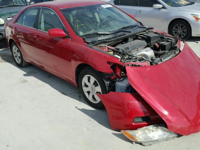 4T1BE46K27U170224 - 2007 TOYOTA CAMRY RED photo 1