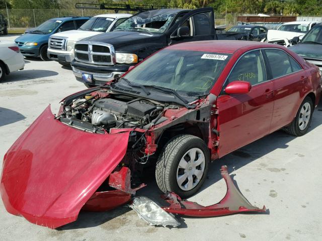 4T1BE46K27U170224 - 2007 TOYOTA CAMRY RED photo 2