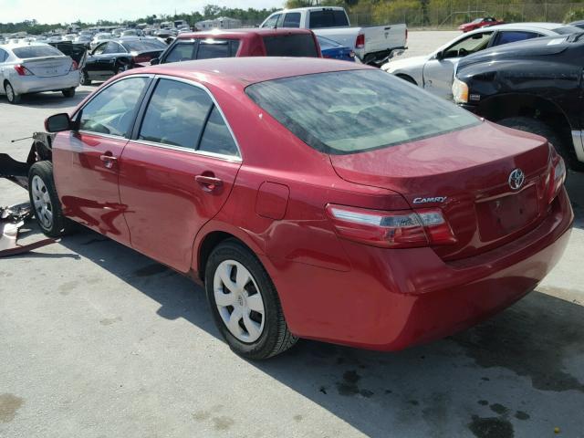 4T1BE46K27U170224 - 2007 TOYOTA CAMRY RED photo 3
