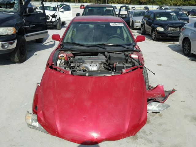 4T1BE46K27U170224 - 2007 TOYOTA CAMRY RED photo 9
