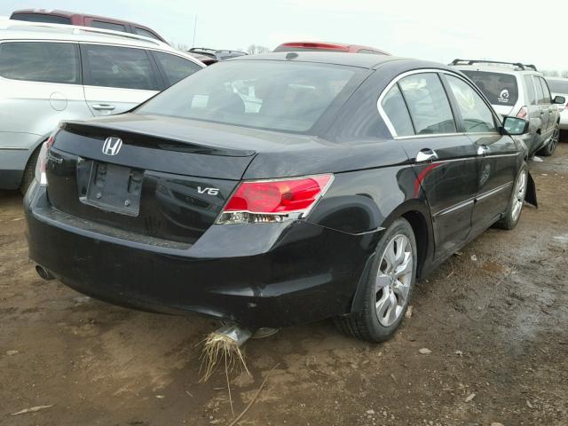 1HGCP36829A034120 - 2009 HONDA ACCORD EXL BLACK photo 4