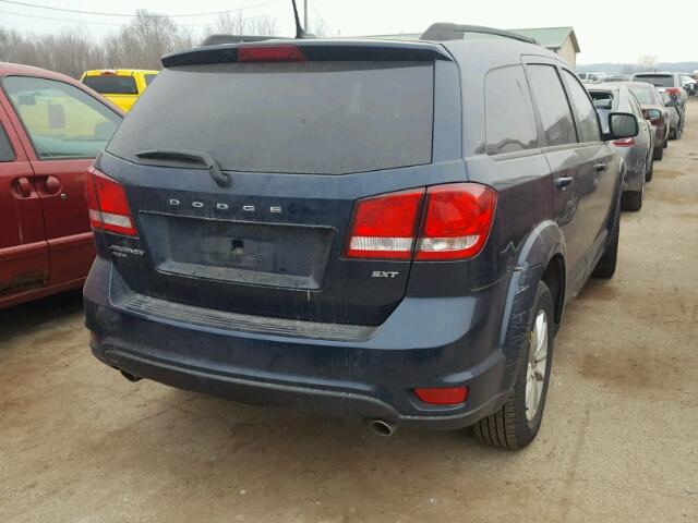 3C4PDDBG3FT526476 - 2015 DODGE JOURNEY SX BLUE photo 4