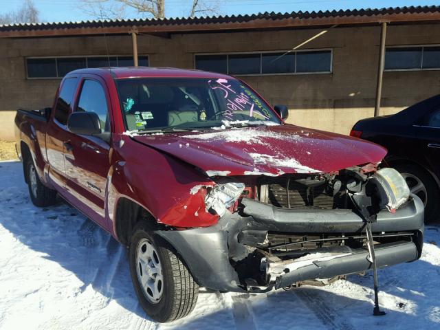 5TETX22N27Z408555 - 2007 TOYOTA TACOMA ACC BURGUNDY photo 1