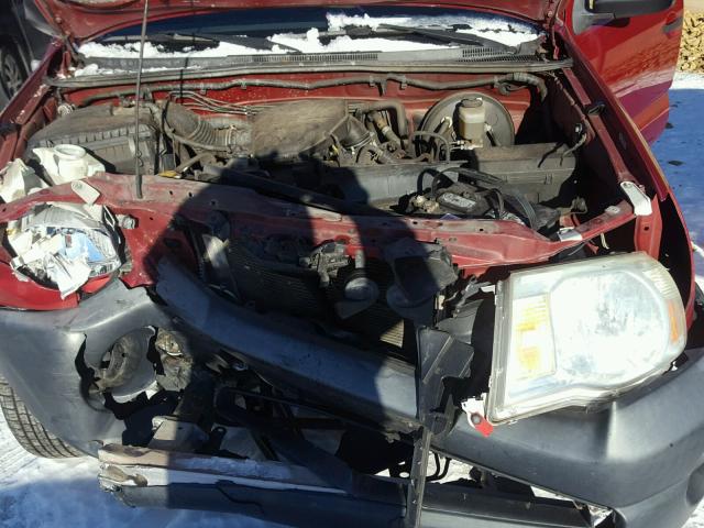 5TETX22N27Z408555 - 2007 TOYOTA TACOMA ACC BURGUNDY photo 7